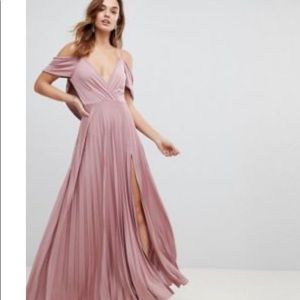 Asos pink maxi dress